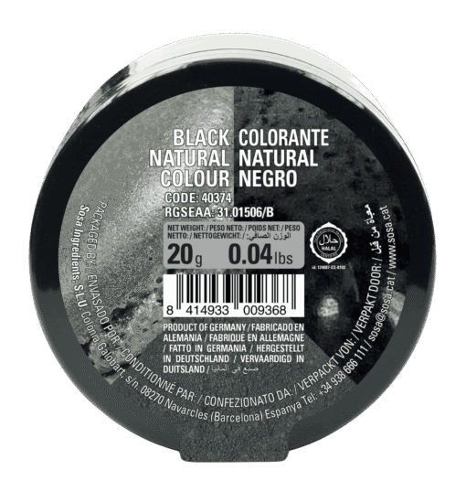 Naturaalne must toiduvärv, Sosa, 20g