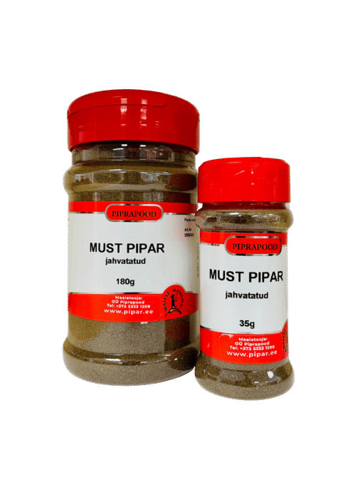 Must pipar, jahvatatud