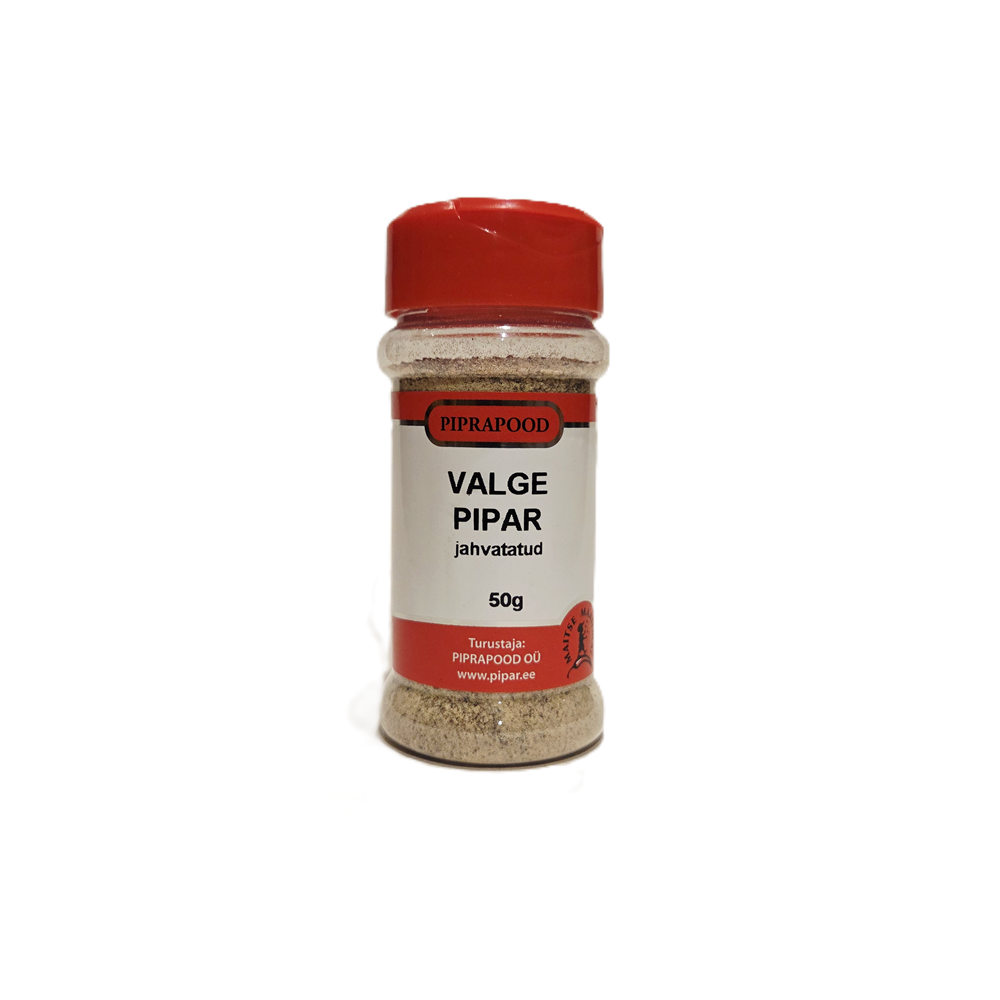 Valge pipar, jahvatatud, 50g